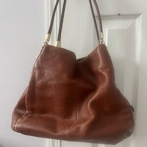 Coach Rich Brown Leather Shoulder Bag
